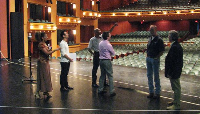 aronoff center procter gamble hall stage view